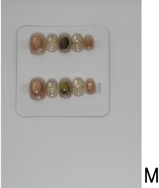 뉴프렐류드 수제 자석 네일팁 10p M, 1개, NRS 0008