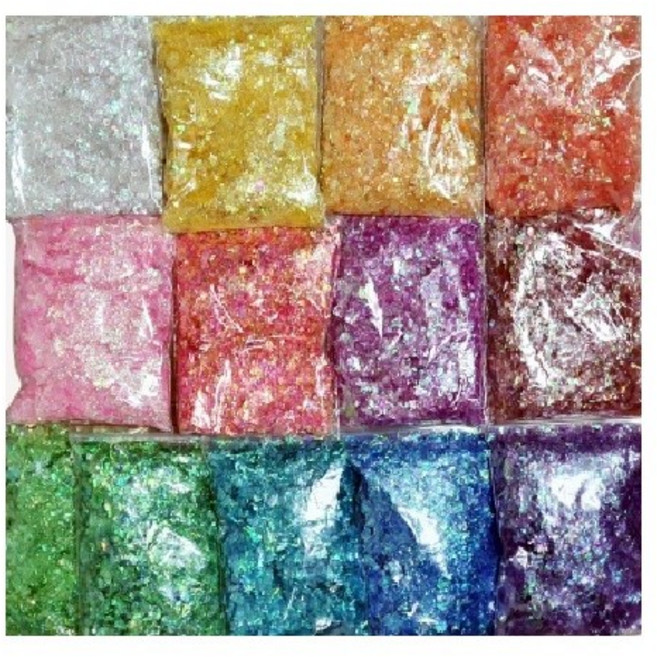 리리아트 캔디페이퍼 조각 글리터 10g 대용량 13색, 혼합색상 세트, 1개