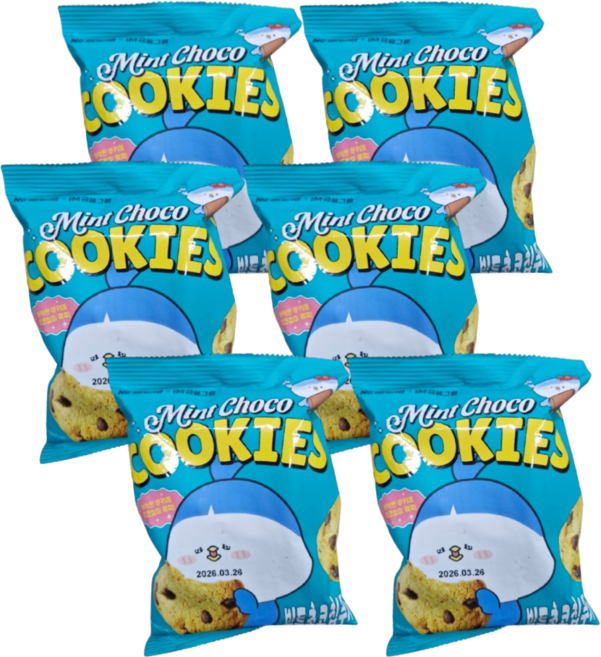 노브랜드 민트 초코칩 쿠키, 6개, 135g