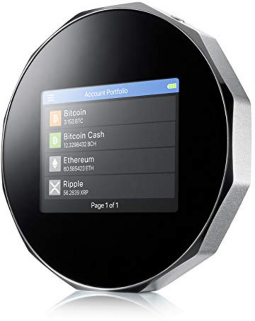SecuX V20 - 블루투스가 포함된 가장 안전한 암호화 하드웨어 지갑 - 크로스 플랫폼 - 비트코인 이더리움 BTC ETH LTC Doge BNB Dash XLM ERC20 BSC 등을 쉽게 관리, 1개