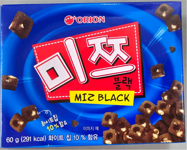 오리온 미쯔블랙 60g 1개입 초코과자, 1개