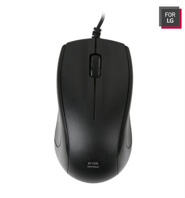 FOR LG USB 마우스 M-1000 유선마우스 인체공학그립 옵티컬 심플한 디자인