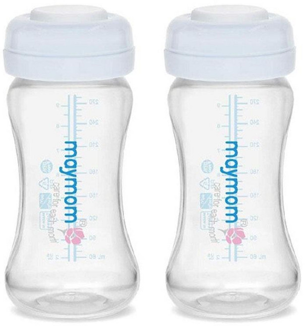 Maymom 寬口PP儲乳瓶 280ml, 1套