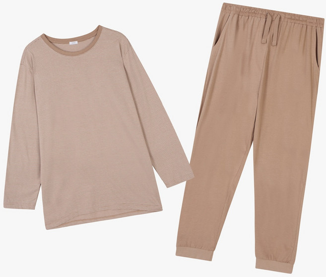 애니바디 [SET] 공용 면 싱글 9부 라운지 세트 세일-스트라이프 ANLA23W21 NC청주점