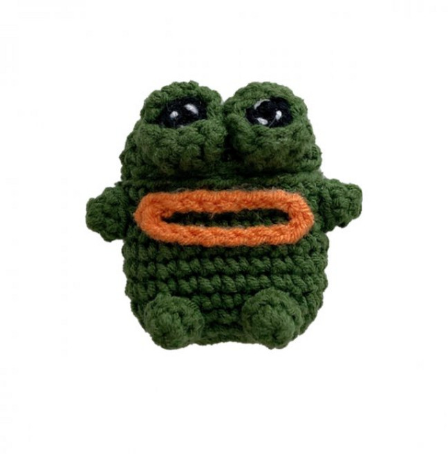 신세계 새롭게 즐거운 손 뜨개질 미운 귀여운 개구리 이어폰 케이스 Airpods 3 프로 헤드폰 보호 소프트 커버 1 2, For airpods pro 3