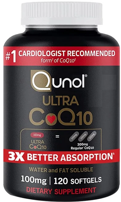 Qunol Ultra CoQ10 100mg 코엔자임큐텐 소프트젤 에너지 생성 서포트, 120정 - 쿠팡