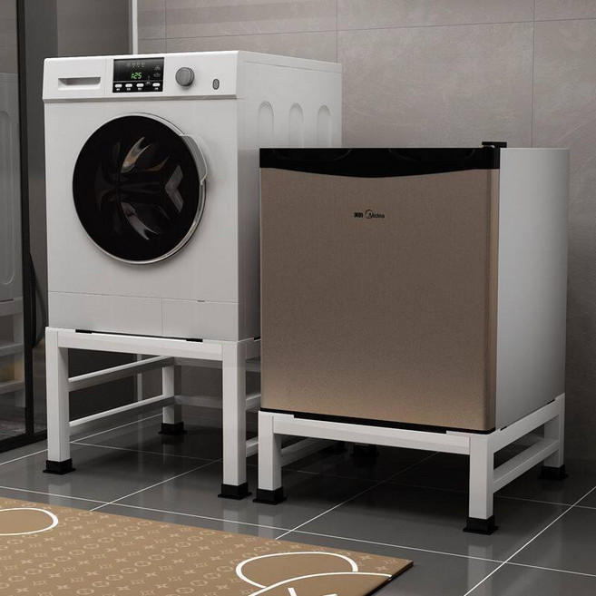 건조기 거치대 검정색 다이 받침대 앵글 랙 세탁실, 1개, 검정 60x50x30cm