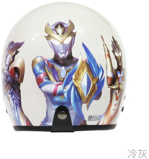華泰 K-803 UT-1 超人力霸王 騎士帽 復古帽 安全帽, 冷灰