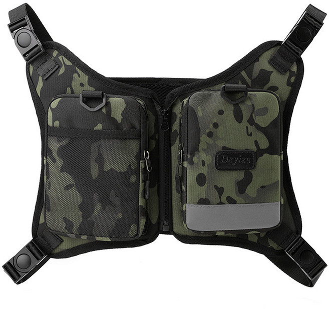 디숏 오토바이 배달조끼 배달대행 퀵 반사 라이더 야광 작업복, 카모