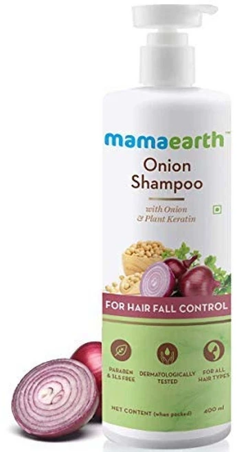 Mamaearth 마마어스 양파오일 & 식물성 케라틴 샴푸 탈모관리 모발성장 400ml, 1개 - 쿠팡