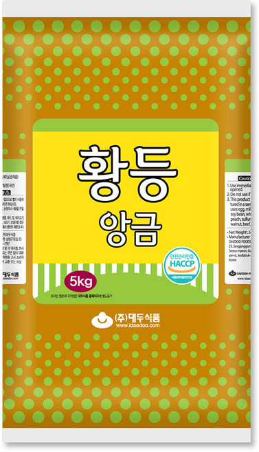 대두식품 황등앙금57M 고구마앙금, 5kg, 2개