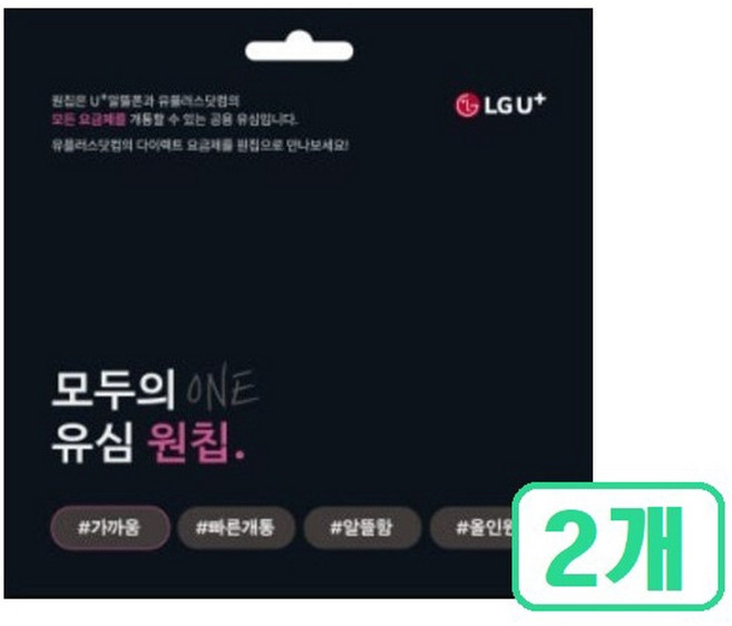LGU+모두의 유심(원칩) 2개