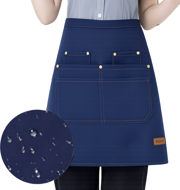 에브리봄 젖지 않는 방수 허리앞치마 서빙 최적화 남녀공용, 1개, 블루