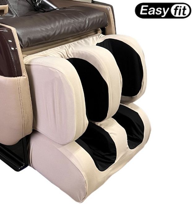 이지핏 안마의자 발커버 바디프랜드 코지마 호환 안마 의자 풋커버 천갈이 리폼 가죽 시트 교체, 베이지