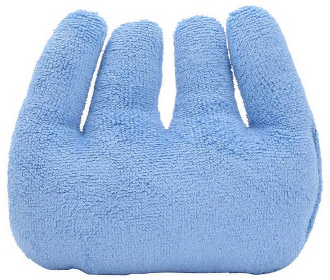 편마비 자동 손가락 재활 장갑형 손 수축 쿠션 베개 손바닥 그립 훈련 장치 분리기 수축 예방 도구, 파란, 1개