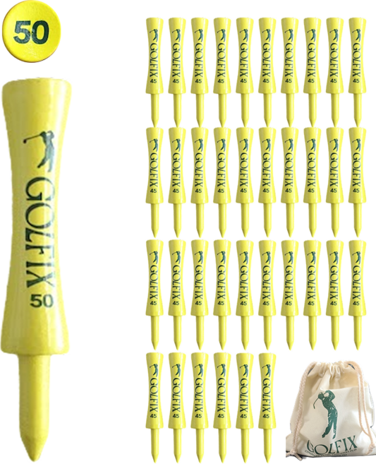 골픽스 골프티꽂이 단풍나무, 36개, 선셋옐로우