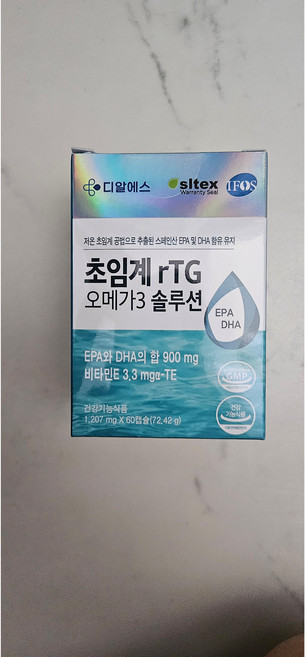 디알에스 drs 초임계 rTG 오메가3 솔루션 60캡슐 2개월분, 60정, 1개