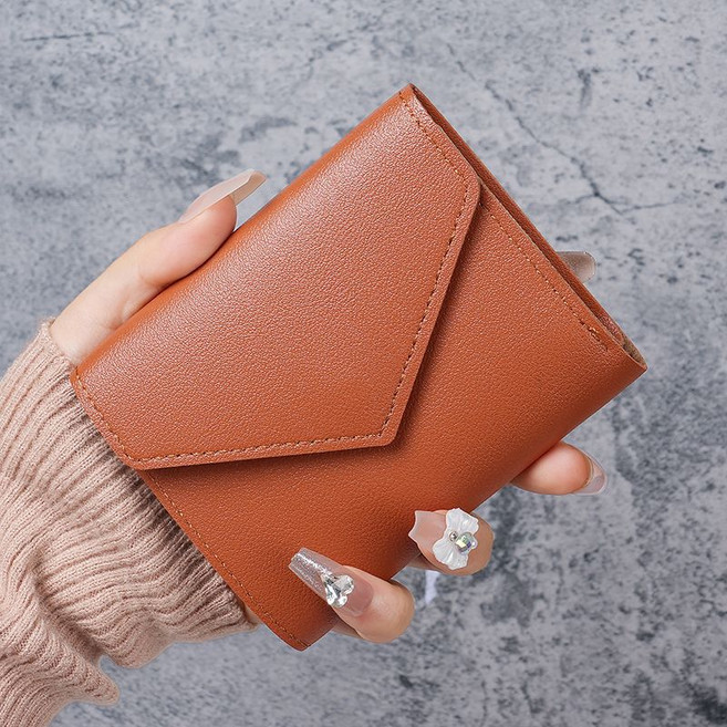 라온샵 여자 지갑 여자 숏폼 학생 귀여운 미니 심플 머니클립 카드 반지갑
