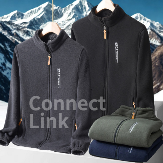 Moment Shop 남성 양털 후리스 집업자켓