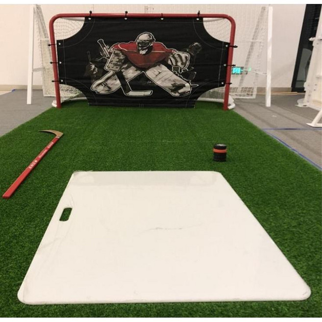 실내 아이스하키 훈련 패드 연습 슈팅 매트 보드 하키 장비 아이스 바닥 트레이닝 슬라이딩, 1200x800, 1개