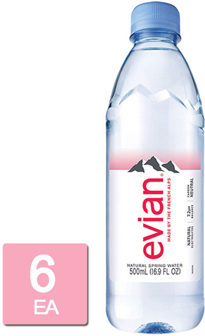 에비앙 생수 500ml, 6개