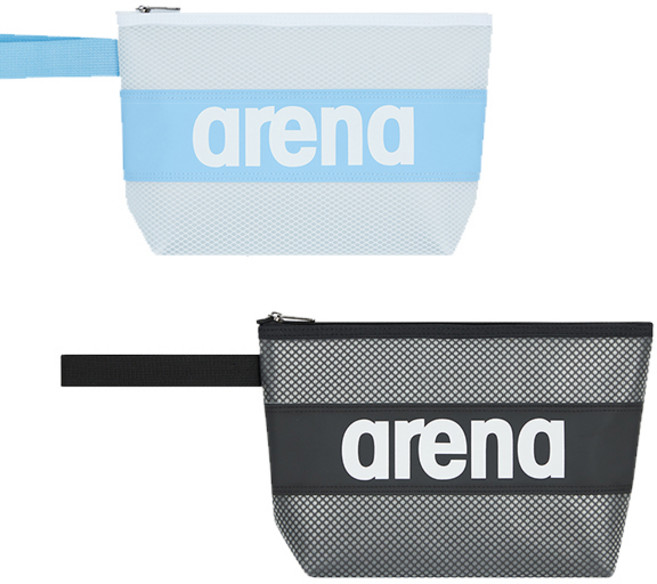 아레나 스윔백 파우치 생활방수 비치백 세트 블랙 1p + 스카이블루 1p, 블랙 + 스카이블루