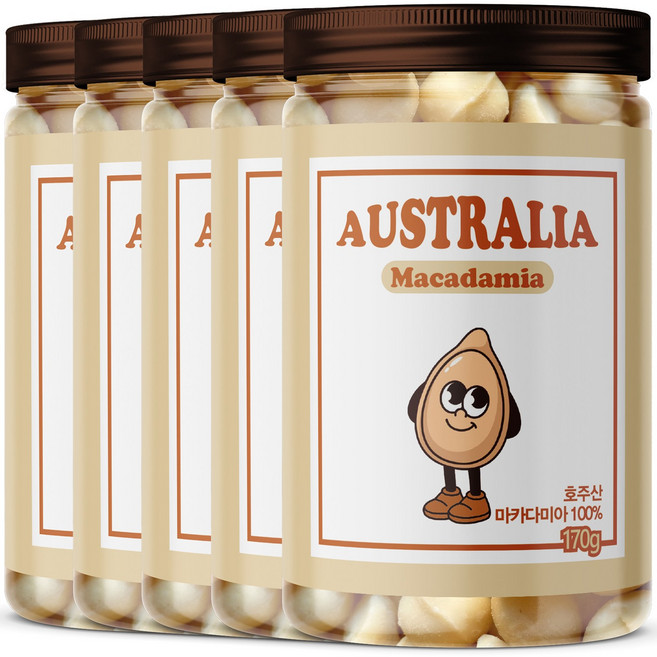 썸넛 호주산 껍질깐 마카다미아, 5개, 170g