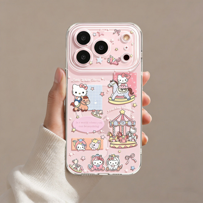 아이폰 17 16 15 프로 프로맥스 실리콘 맥세이프 낙상 방지 핸드폰케이스 회전목마