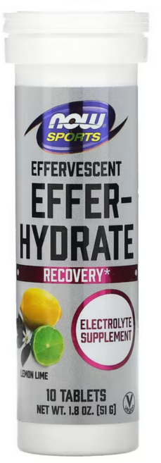 나우푸드 Effer-Hydrate 레몬 라임 10정 51g, 1개