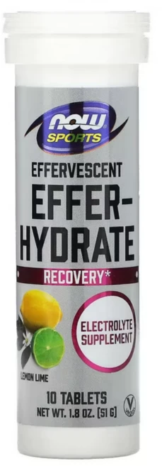 나우푸드 Effer-Hydrate 레몬 라임 10정 51g, 1개 - 쿠팡
