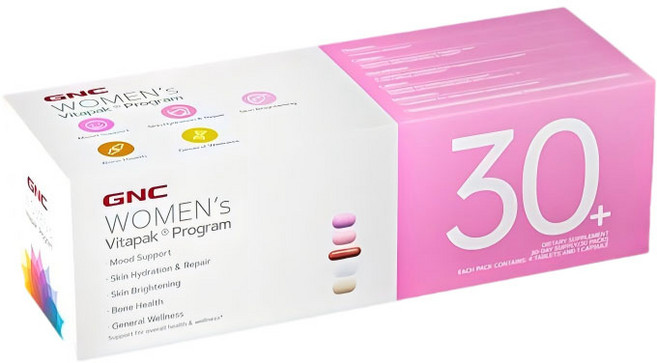 GNC 우먼스 30+ 비타팩 프로그램, 30회분, 1개