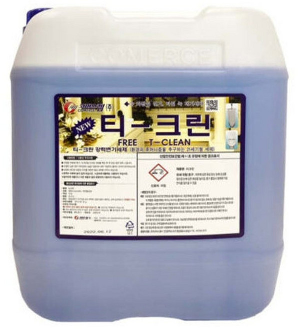 티크린에이스 18.75L 친환경 화장실 타일 변기세정제 찌든때 물때 제거 세제, 1개