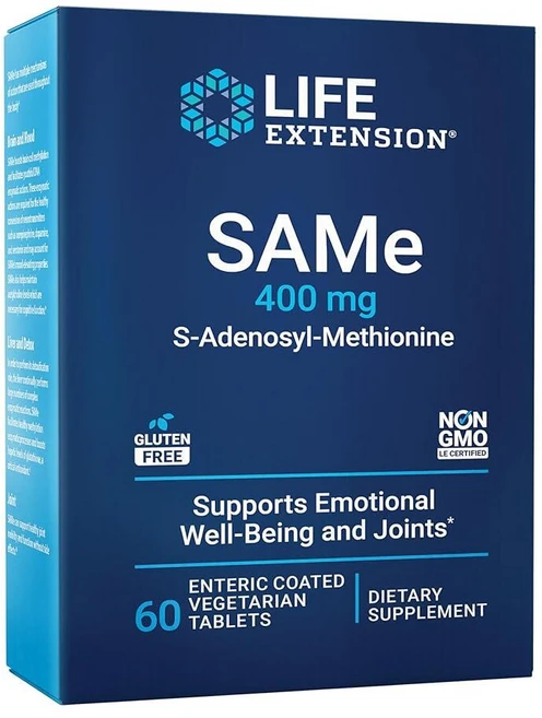 라이프익스텐션 SAMe S 아데노실 메티오닌 400mg 태블릿 60정, 60, 1 - 쿠팡