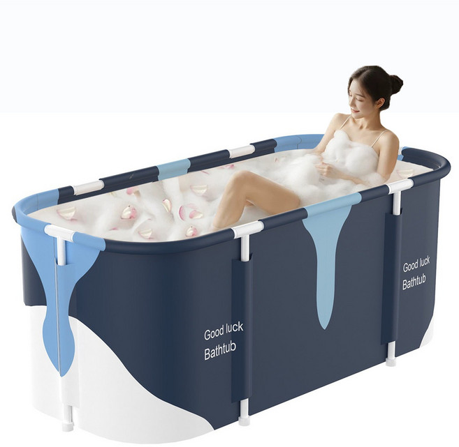 FANOBO 욕조 접이식욕조 이동식욕조 반신욕, 밀크, 1개