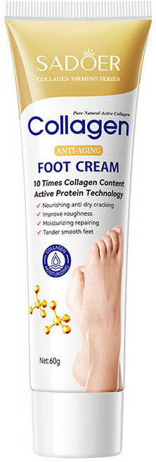 SADOER 膠原蛋白抗老化足霜 滋養修護乾燥龜裂, 1個, ，購買即默認免責聲明且承擔責任]