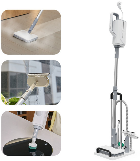 MIFAN 가정용 고압 스팀 청소기 물걸레청소기, 그레이