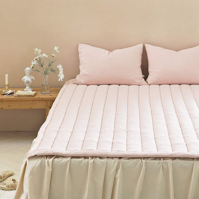 [올리비아데코] 먼지없는 유니크무드 세미워싱 패드(Q), 색상:멜랑슈 핑크_10_O20APP12Q