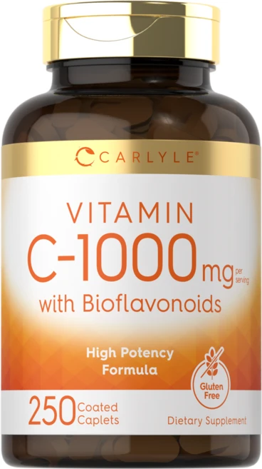 칼라일 비타민 C 1000mg 바이오플라보노이드 함유 캐플렛, 2개, 250정 - 쿠팡