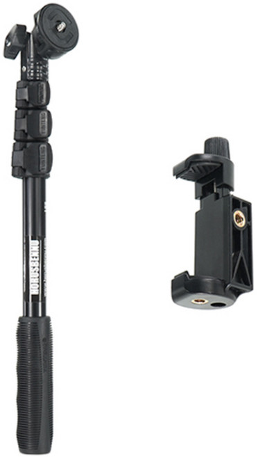 호루스벤누 YT-188N 셀카봉 모노포드+스마트폰 거치대, 1개