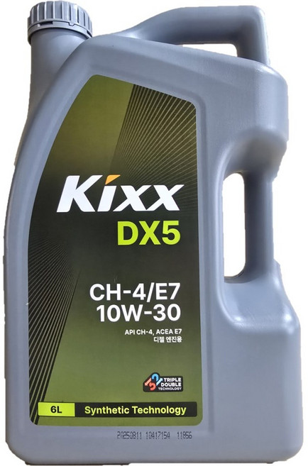 킥스 DX5 (구 HD) 10W-30 6L 상용엔진오일, 10w30, 1개, 킥스 DX (구 HD) 10W-30_6L