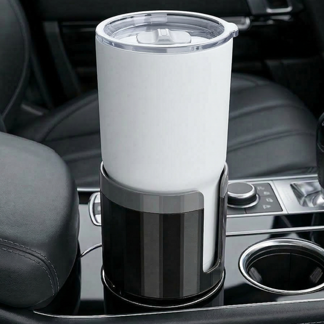 라이프엔라이크 차량용 컵홀더 확장 거치대 대형 텀블러 물병 자동차 컵홀더, 블랙, 1개