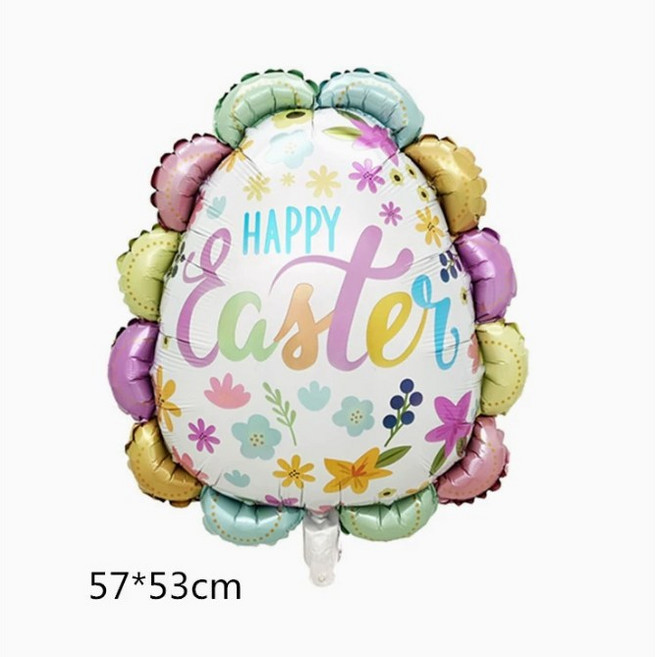 트윈은 은박 기독교 교회 행사 대형 십자가 헬륨 부활절 큰풍선 파티, 5개, 꽃풍선