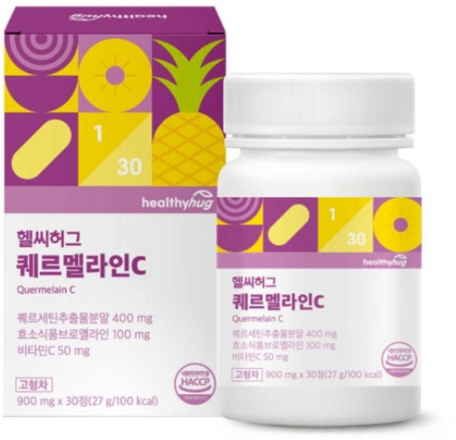 고순도 흡수율 퀘르멜라인C 예민해진 컨디션부드럽게 케어 밸런스잡는 많은영양분함유, 1박스, 30정