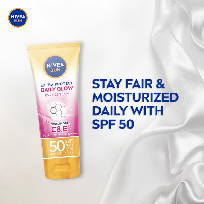 NIVEA 니베아 선엑스트라 프로텍트 데일리 글로우 세렘 SPF50 선크림 70ml x 2개(1세트), 1세트 - 쿠팡