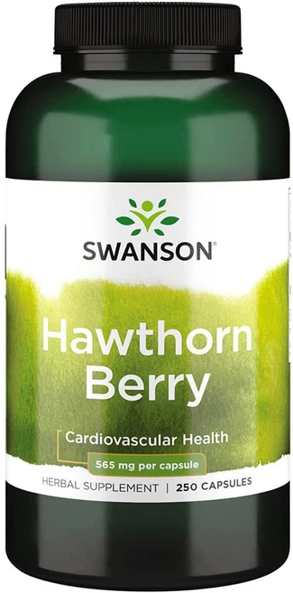스완슨 호손베리 565mg 250캡슐 x 1통 Hawthorn Berry, 100정, 1개 - 쿠팡