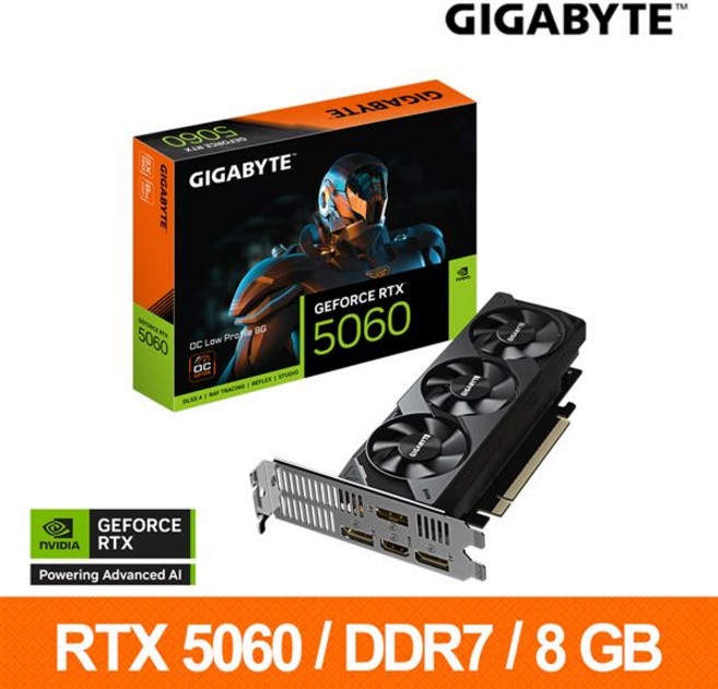 技嘉 GIGABYTE GeForce RTX 5060 顯示卡, GV-N5060OC-8GL