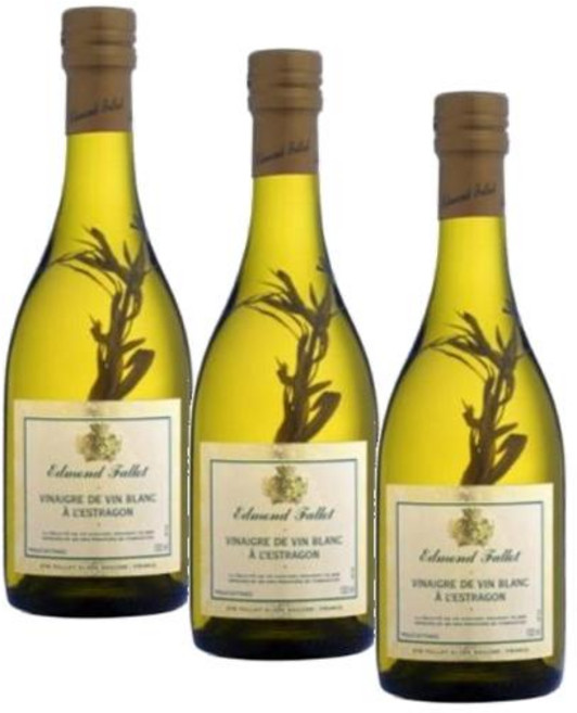 에드먼드 팰로 화이트 와인 비니거 위드 타라곤 허브 Edmond Fallot white wine vinegar, 3개, 500ml