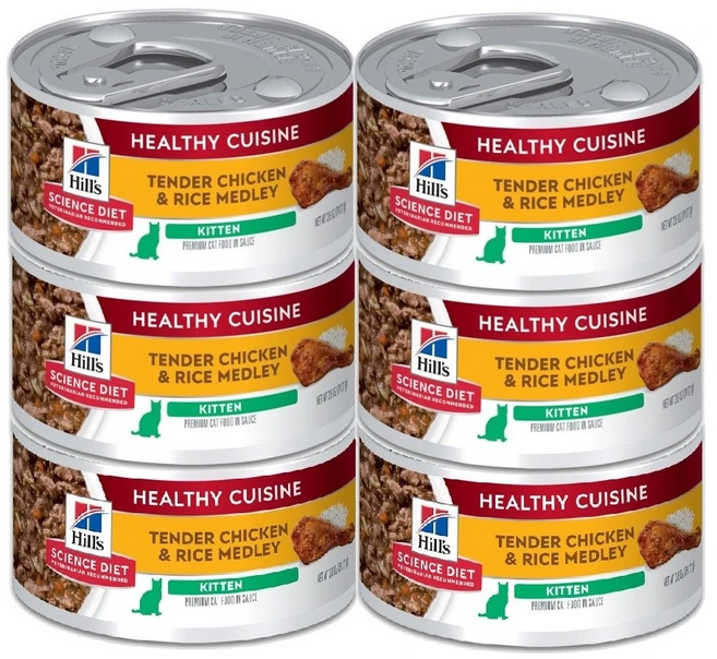 힐스 고양이사료 키튼 스튜 79g 6개/12개, 닭+쌀, 6개 - 쿠팡