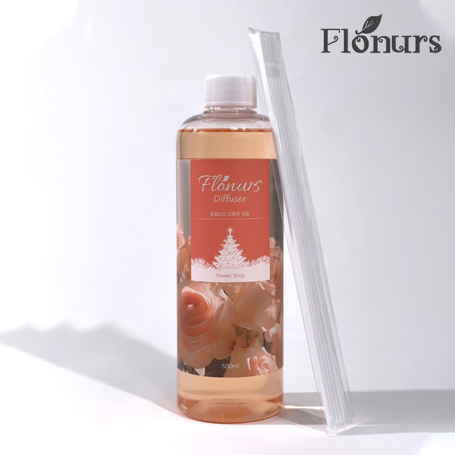 [리필] 플로너스 프리미엄 대용량 디퓨져 실내 인테리어 집들이선물용 호텔 디퓨저 퍼퓸, 1개, 500ml, 플라워 샵