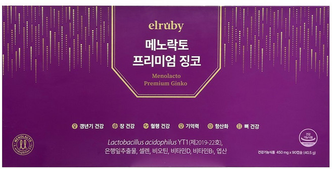 휴온스 엘루비 메노락토 프리미엄 징코 / 신상품 리뉴얼 징코, 1박스, 90정